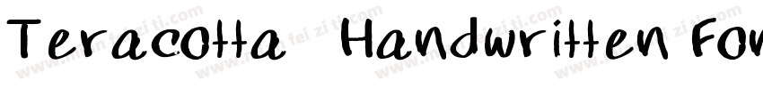 Teracotta   Handwritten Font字体转换